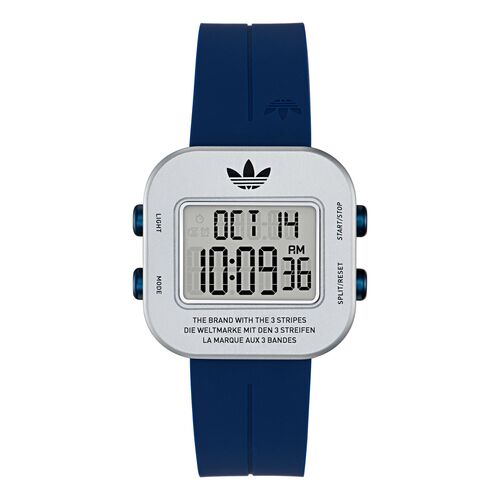 Adidas Unisex Uhr Digital ADAPTIK ONE Silikon blau AOST26518