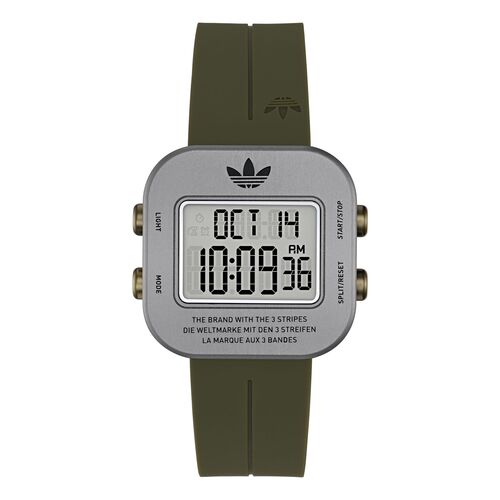 Adidas Unisex Uhr Digital ADAPTIK ONE Silikon gr�n AOST26521