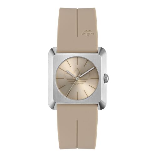 Adidas Unisex Uhr RETRO POP FOUR Silikon beige AOSY26501