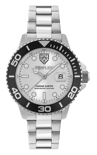 Plein Sport Herren Uhr Analog Quarz CHROME SURFER PSMHA0426 Edelstahl