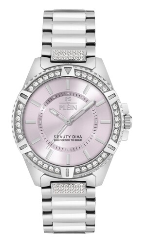 Plein Sport Damen Uhr Analog Quarz BEAUTY DIVA PSLHA0126 Edelstahl