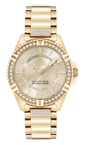 Plein Sport Damen Uhr Analog Quarz BEAUTY DIVA PSLHA0326 Edelstahl