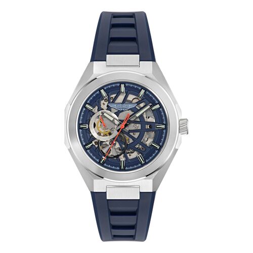 ASTON MARTIN Herren Automatik Uhr Armbanduhr AML THRILL MTRI3F602 Silikon