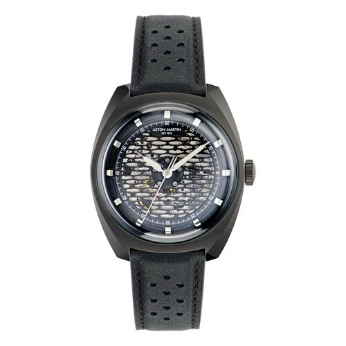 ASTON MARTIN Herren Automatik Uhr AML TIMELESS MTTS2F603 Leder