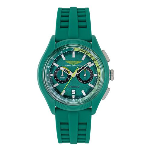 ASTON MARTIN Herren Uhr Chrono Analog Quarz AM FORMULA 1 MTFB1F604 Silikon