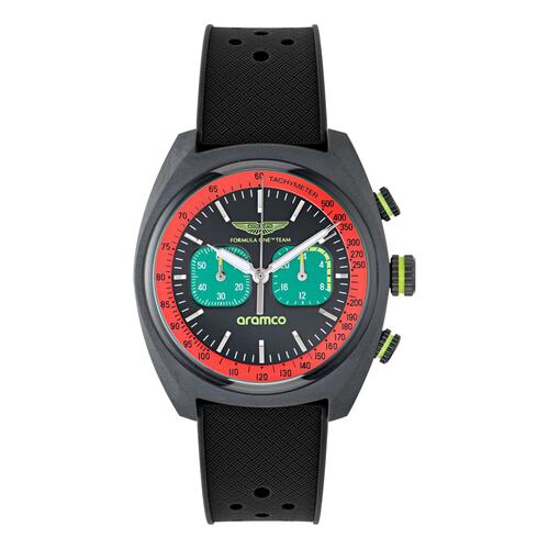 ASTON MARTIN Herren Uhr Armbanduhr Chrono AM FORMULA 1 MTFD2F601 Silikon