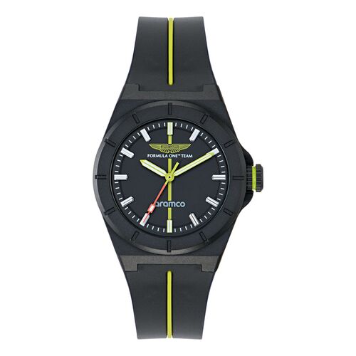 ASTON MARTIN Herren Uhr Armbanduhr Quarz AM FORMULA 1 MTFH1F601 Silikon
