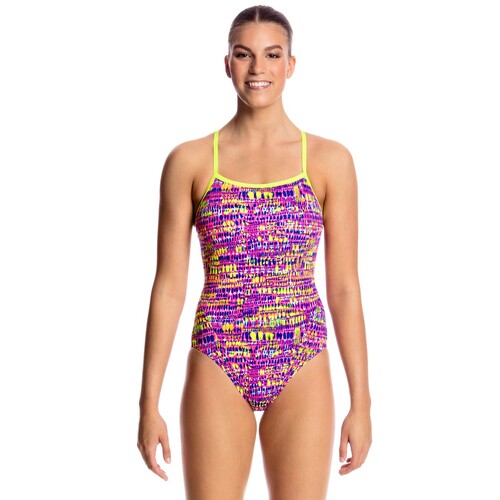 Funkita Badeanzug Damen Dotty Dash  mit offenem Rcken