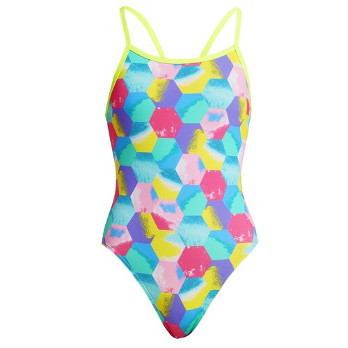 Funkita Badeanzug M�dchen Hexy Back aus chlorbest�ndigen Material