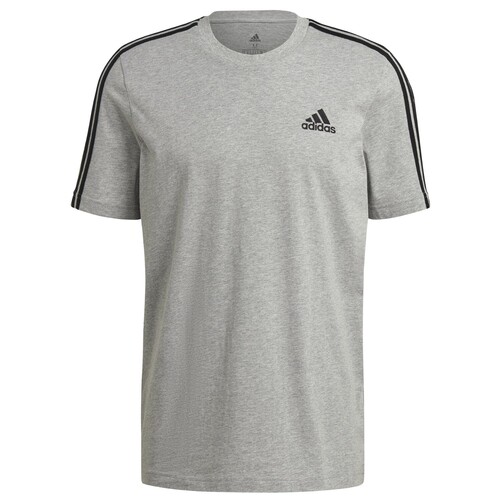 adidas T shirt Herren Rundhals im 3 Streifen Design 