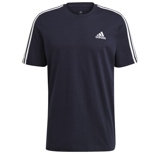 adidas T shirt Herren Rundhals im 3 Streifen Design 