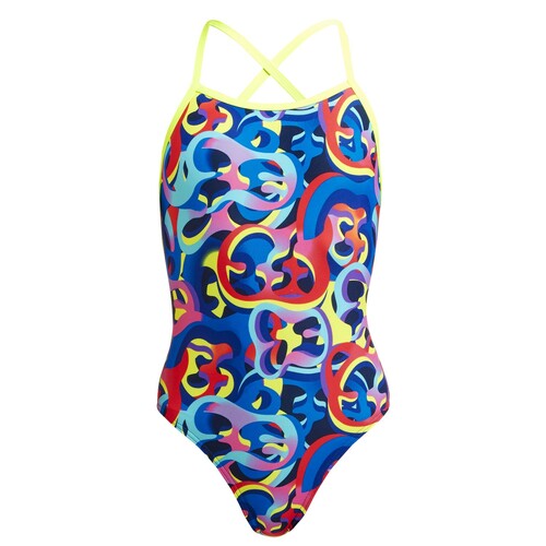 Funkita Badeanzug Mdchen Organica Bunt chlorresistent