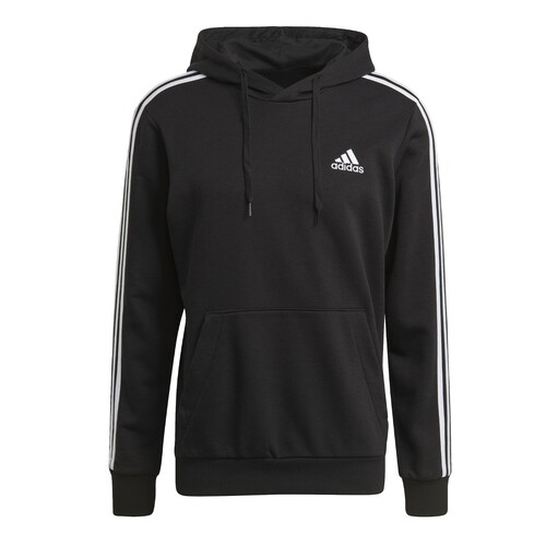 adidas Kapuzenpullover Herren schwarz im 3 Streifen Design 