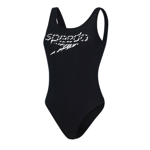 Speedo Logo Deep U-Back Badeanzug f�r Damen