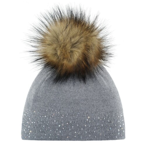 Eisb�r Nalin Lux Crystal M�tze f�r Damen mit Bommel 