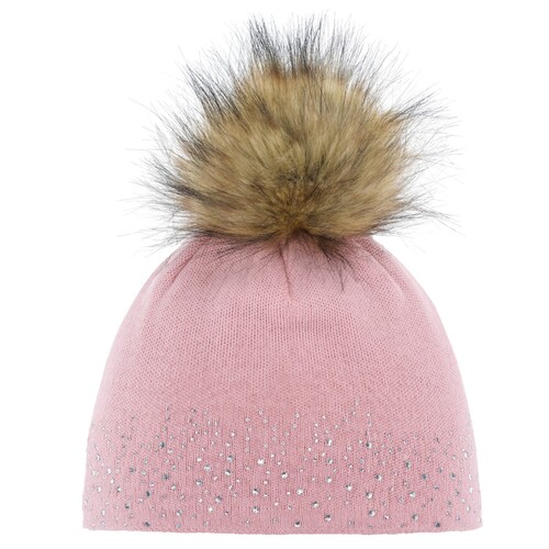 Eisb�r Nalin Lux Crystal M�tze f�r Damen mit Bommel