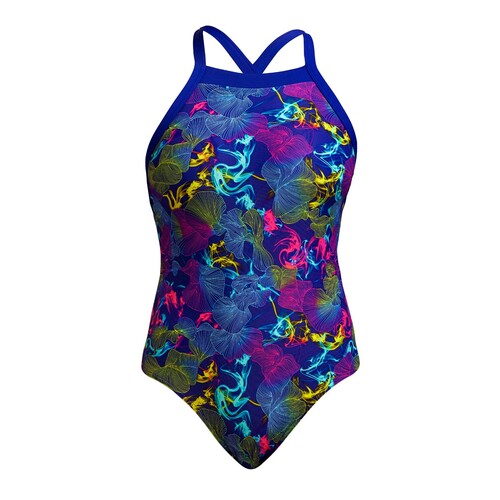 Funkita Badeanzug Damen Oyster Saucy X-frmige verstellbare Trger