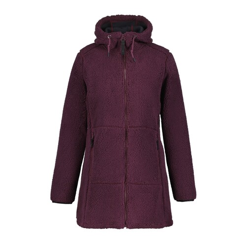 Icepeak Agra Fleecejacke f�r Damen mit verschlie�baren Taschen und einer Kapuze 