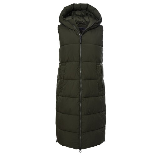 Killtec Steppweste lang f�r Damen mit Kapuze
