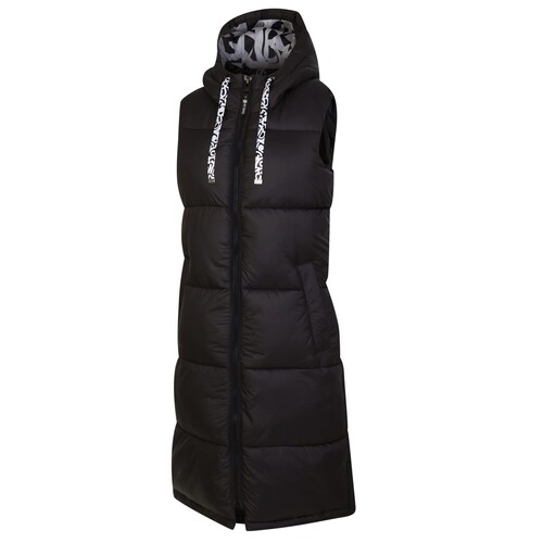 Dare 2B Society wattierte Weste lang f�r Damen mit Kapuze