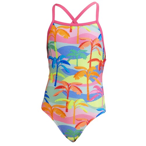 Funkita Poka Palm Badeanzug f�r M�dchen schnelltrocknend und chlorbest�ndig