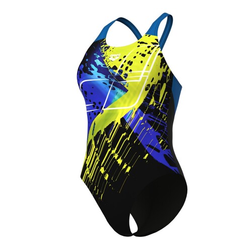 arena Funny Spot Badeanzug f�r Damen mit breitenTr�gern und Innen BH