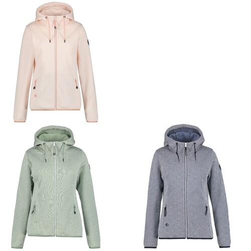 Icepeak Adrian Strickfleecejacke Damen mit Kapuze