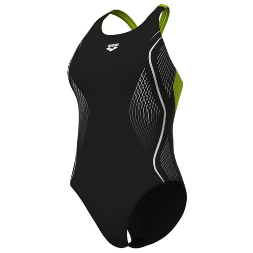 arena Grid Badeanzug V Back Graphic f�r Damen