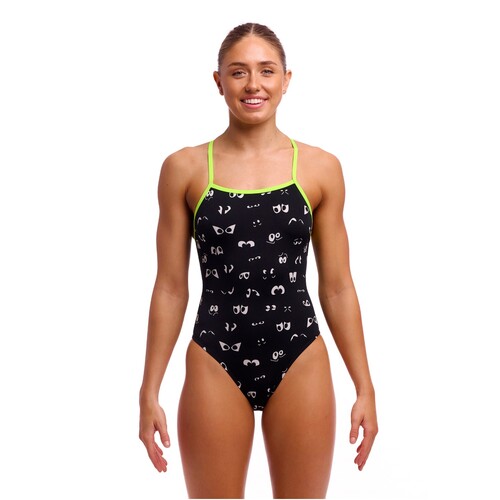 Funkita Eye Spy Badeanzug Damen zum Binden