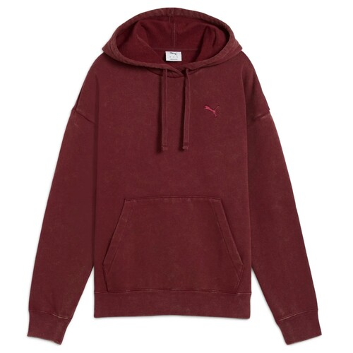 Puma Kapuzenpullover Elevated Relaxed Wash Damen mit K�gurutaschen 