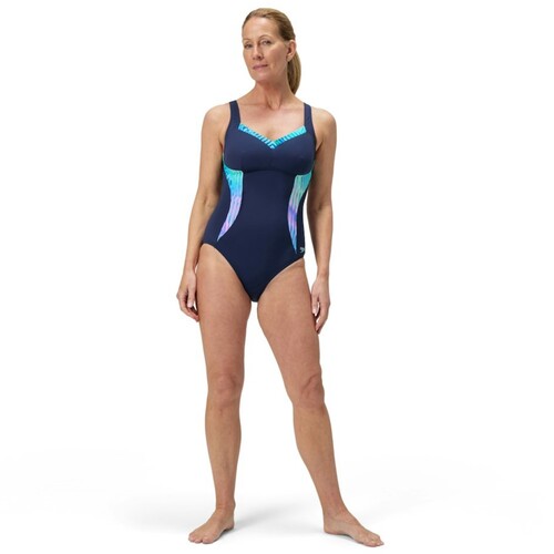 Speedo Shaping Lunaelustre Badeanzug fr Damen