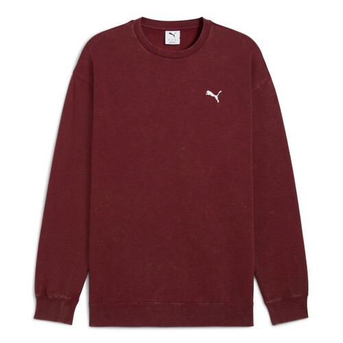 PUMA Essentials Elevated Relaxed Wash Fleece Crew Sweatshirt Herren