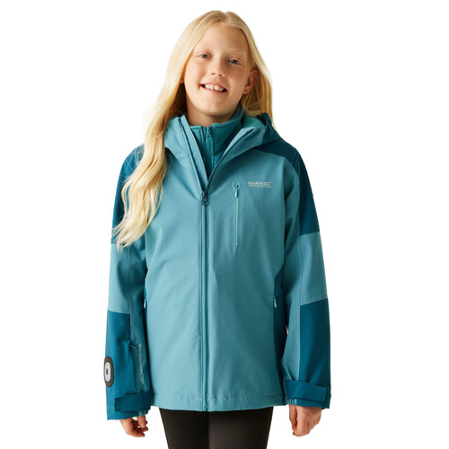 Regatta Trekktain 3 in 1 Jacke f�r M�dchen Wasserdicht mit Kapuze