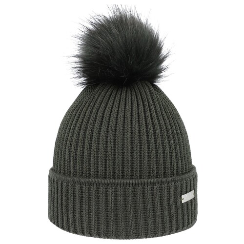 Eisglut Damenm�tze Shellyl Merino mit Bommel 