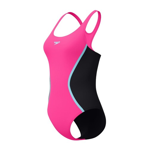 Speedo Badeanzug f�r Damen Solid Splice Medalist