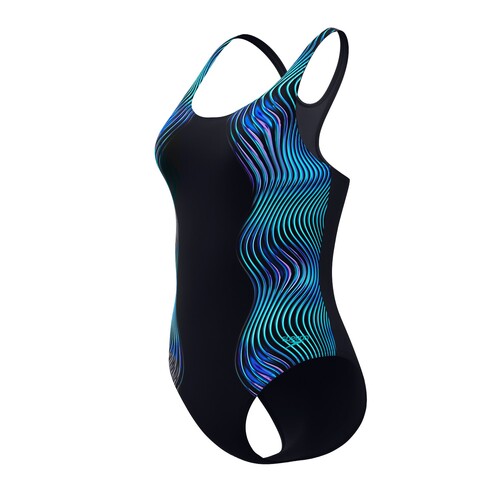Speedo Badeanzug Medalist mit Digital Print f�r Damen 