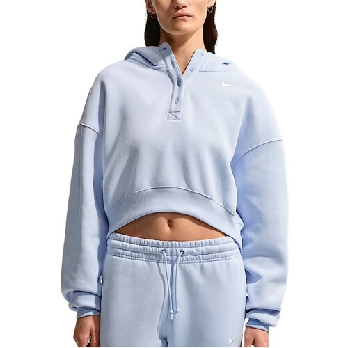 Nike Phoenix Fleece verk�rzter Oversize-Henley-Hoodie Damen
