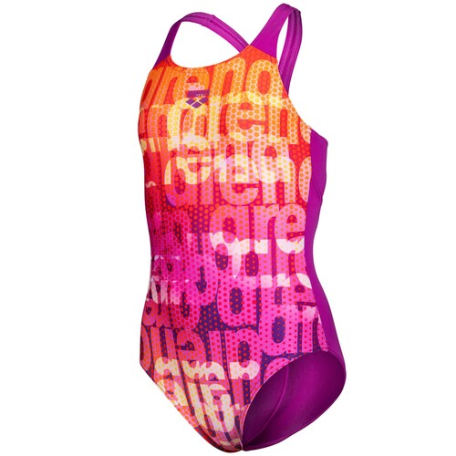 arena Badeanzug M�dchen Multi Colours V Back