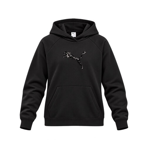 Puma ESS Sequins Kapuzenpullover Damen mit K�ngurutaschen