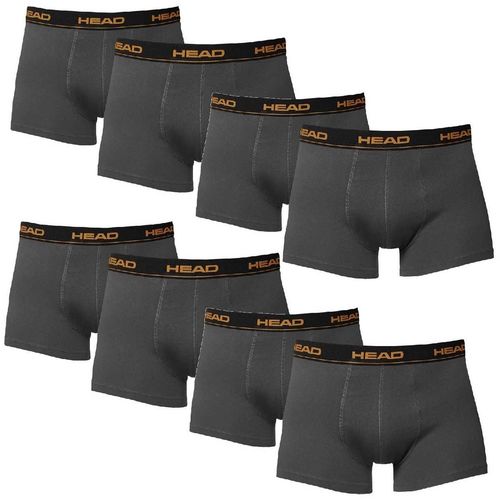 8 er Pack Head Boxershorts / Dunkelgrau / Size L / Herren Unterhose