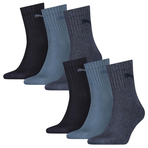 6 Paar Puma Socken Short Crew Sportsocken Tennis Socken Gr. 35 - 49 Unisex 