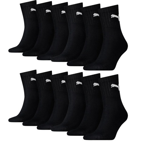 12 Paar Puma Socken Short Crew Sportsocken Tennis Socken Gr. 35 - 49 Unisex 