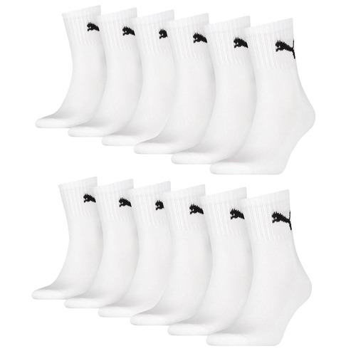 12 Paar Puma Socken Short Crew Sportsocken Tennis Socken Gr. 35 - 49 Unisex 