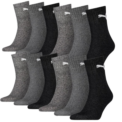 12 Paar Puma Socken Short Crew Sportsocken Tennis Socken Gr. 35 - 49 Unisex 