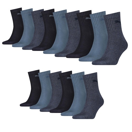 15 Paar Puma Socken Short Crew Sportsocken Tennis Socken Unisex  