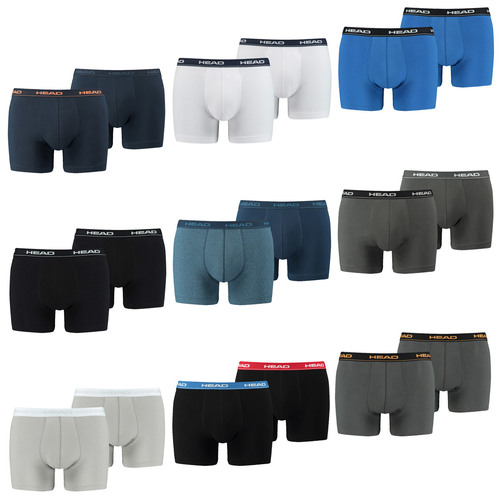 6 er Pack Head Herren Boxer Boxershorts Basic Pant Unterw�sche 