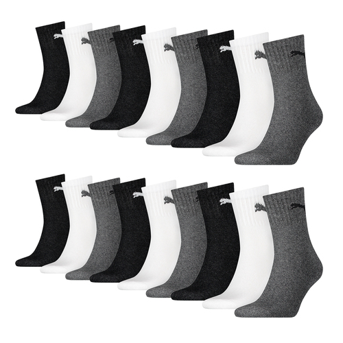 18 Paar Puma Socken Short Crew Sportsocken Tennis Socken Gr. 35 - 49 Unisex 