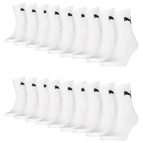 18 Paar Puma Socken Short Crew Sportsocken Tennis Socken Gr. 35 - 49 Unisex 