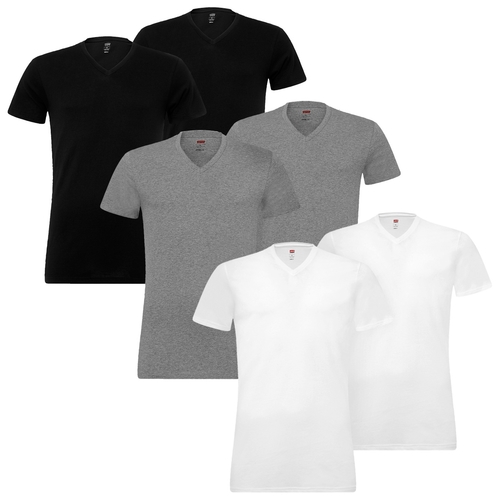 8 er Pack Levis 200SF V-Neck T-Shirt Men Herren Unterhemd V-Ausschnitt