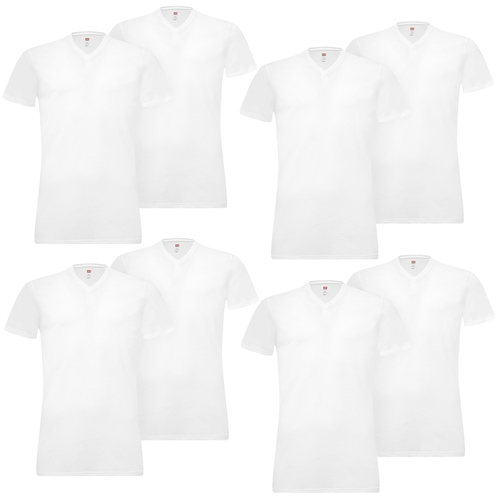 8 er Pack Levis 200SF V-Neck T-Shirt Men Herren Unterhemd V-Ausschnitt 
